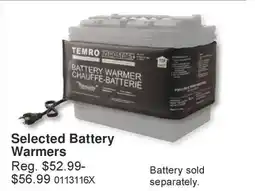 PartSource Selected Battery Warmers offer