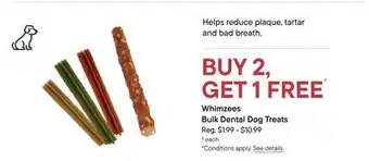 Petvalu Whimzees Bulk Dental Dog Treats offer