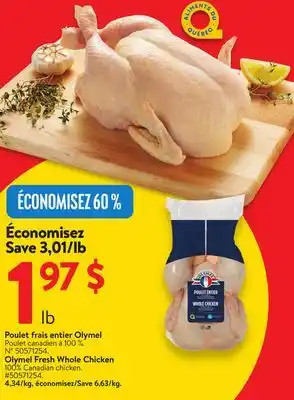 Walmart Olymel Fresh Whole Chicken offer