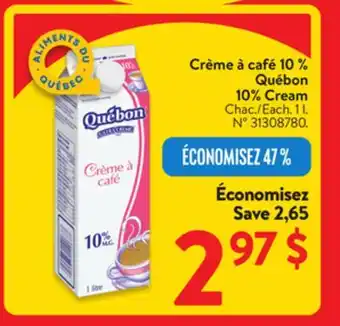 Walmart Québon 10% Cream offer