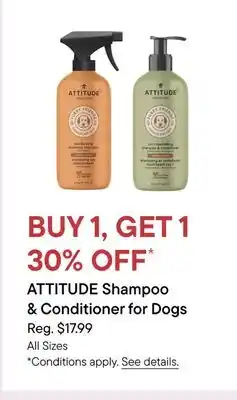 Petvalu ATTITUDE Shampoo & Conditioner for Dogs offer