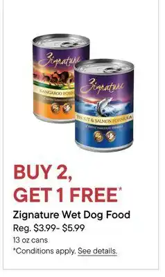 Petvalu Zignature Wet Dog Food offer