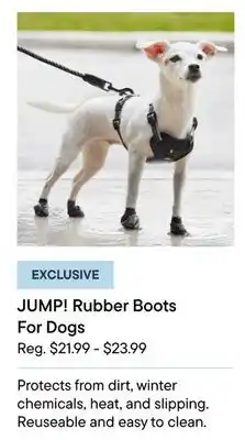 Petvalu JUMP! Rubber Boots For Dogs offer