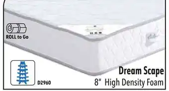 Oxford Mills Dream Scape 8 High Density Foam TWIN offer