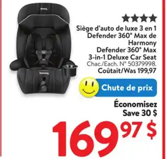 Walmart Harmony Defender 360 Max 3-in 1 Deluxe Car Seat offer