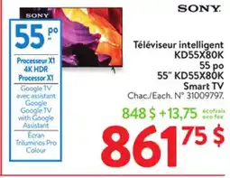 Walmart 55 KD55X80K Smart TV offer