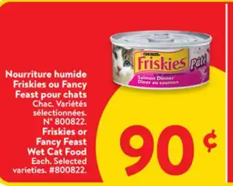 Walmart Friskies or Fancy Feast Wet Cat Food offer