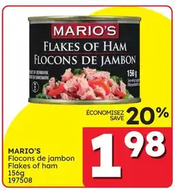 Rossy MARIO'S Flakes of ham offer