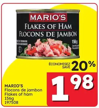 Rossy MARIO'S Flakes of ham offer