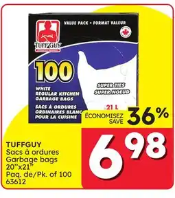 Rossy TUFFGUY Garbage bags offer