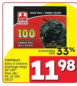 Rossy TUFFGUY Garbage bags offer