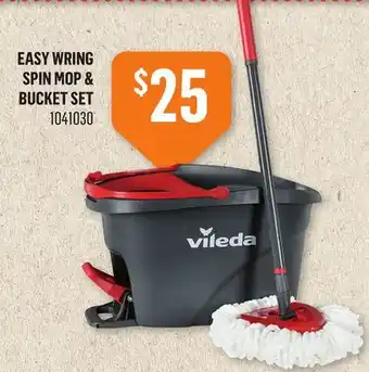 Canac Easy Wring Spin Mop & Bucket Set offer