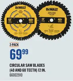 Canac Circular Saw Blades (40 and 60 teeth) offer