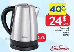 Rossy Brushed stainless steel kettle offer