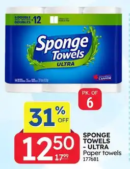 Rossy SPONGE TOWELS - ULTRA Paper towels offer