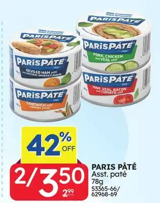 Rossy PARIS PÂTÉ offer