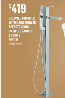 Canac Tolomeo 1-Handle with Hand Shower FreeStanding Bathtub Faucet Chrome offer