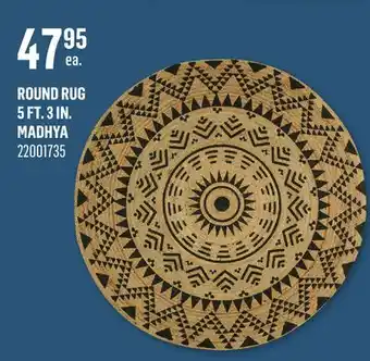 Canac Round Rug 5 ft. 3 in offer