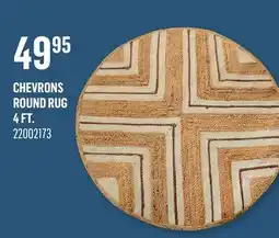 Canac Chevrons Round Rug 4 ft offer