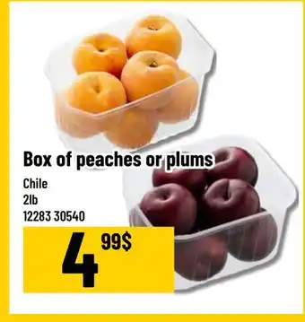 Mayrand Box of peaches or plums offer