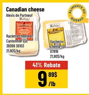 Mayrand Canadian cheese Alexis de Portneuf offer