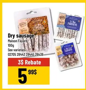 Mayrand Maison Fayard Dry sausage offer