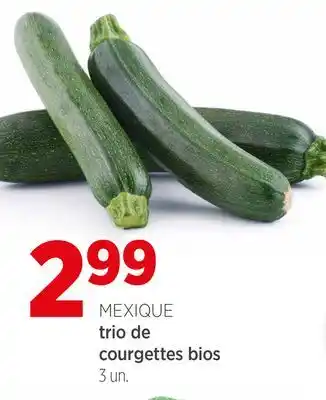 Avril trio de courgettes bios offer