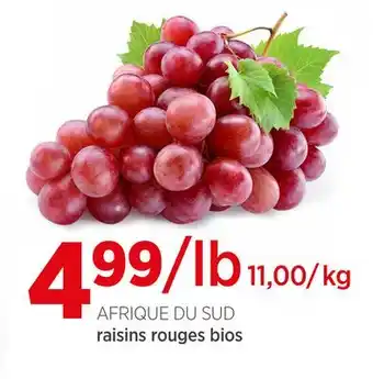 Avril raisins rouges bios offer