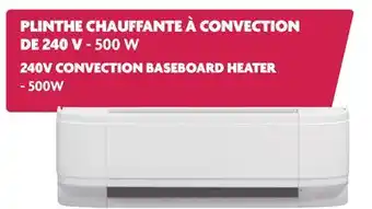 Home Hardware 240V CONVECTION BASEBOARD HEATER - 500W offer