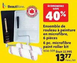 Home Hardware BEAUTITONE 6 pc. microfibre paint roller kit offer