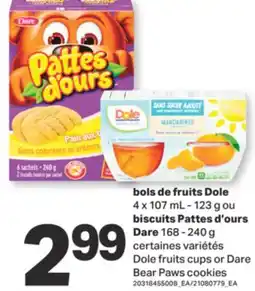 L'Intermarché BOLS DE FRUITS, 4 X 107 ML - 123 G OU BISCUITS PATTES D'OURS, 168 - 240 G offer