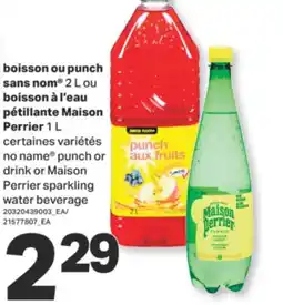 L'Intermarché BOISSON OU PUNCH, 2 L OU BOISSON À L'EAU PÉTILLANTE MAISON, 1 L offer