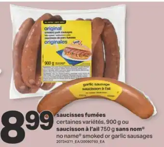 L'Intermarché SAUCISSES FUMÉES, 900 G OU SAUCISSON À L'AIL, 750 G offer