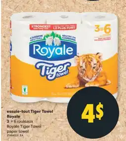 L'Intermarché ESSUIE-TOUT TIGER TOWEL, 3 = 6 rouleaux offer