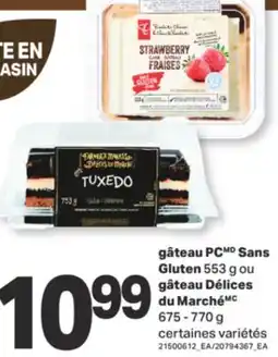 L'Intermarché GÂTEAU SANS GLUTEN, 553 G OU GÂTEAU, 675-770 G offer