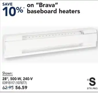 RONA Brava baseboard heaters offer