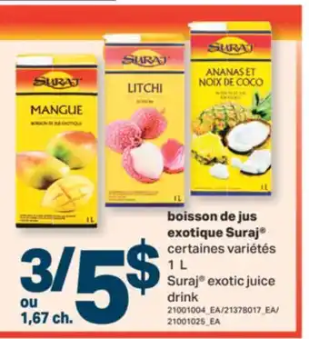 L'Intermarché BOISSON DE JUS EXOTIQUE, 1 L offer