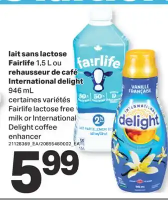 L'Intermarché LAIT SANS LACTOSE 1,5 L OU REHAUSSEUR DE CAFÉ, 946 ML offer