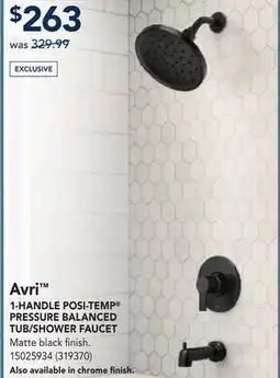 RONA Avri 1-HANDLE POSI-TEMP PRESSURE BALANCED TUB/SHOWER FAUCET offer