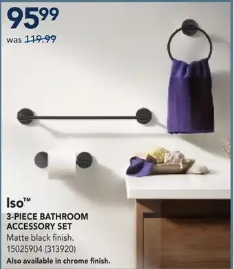 RONA Iso 3-PIECE BATHROOM ACCESSORY SET offer