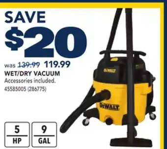 RONA Dewalt WET/DRY VACUUM offer