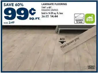 RONA LAMINATE FLOORING 7.44 x 48 offer