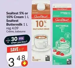 FreshCo Sealtest 5% or 10% Cream Sealtest Buttermilk offer