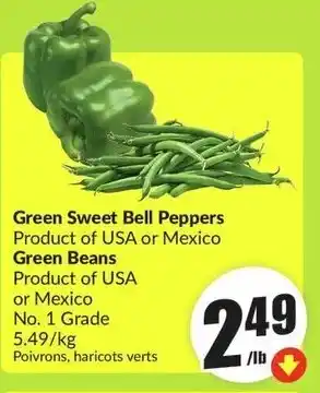 FreshCo Green sweet bell peppers green beans offer