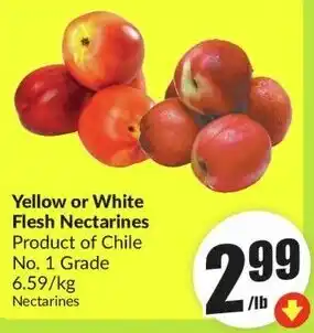 FreshCo Yellow or White Flesh Nectarines offer