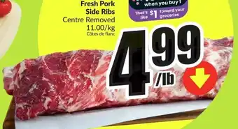 FreshCo Fresh Pork Side Ribs offer