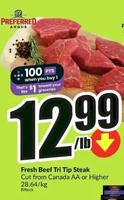 FreshCo Fresh Beef Tri Tip Steak offer