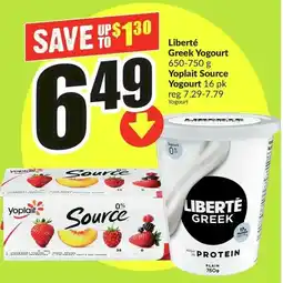 FreshCo Liberté Greek Yogourt offer