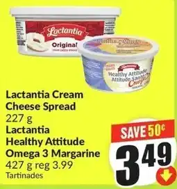 FreshCo Lactantia Cream Cheese Spread Lactantia Healthy Attitude Omega 3 Margarine offer