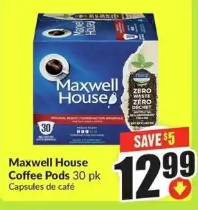 FreshCo Maxwell House Coffee Pods offer